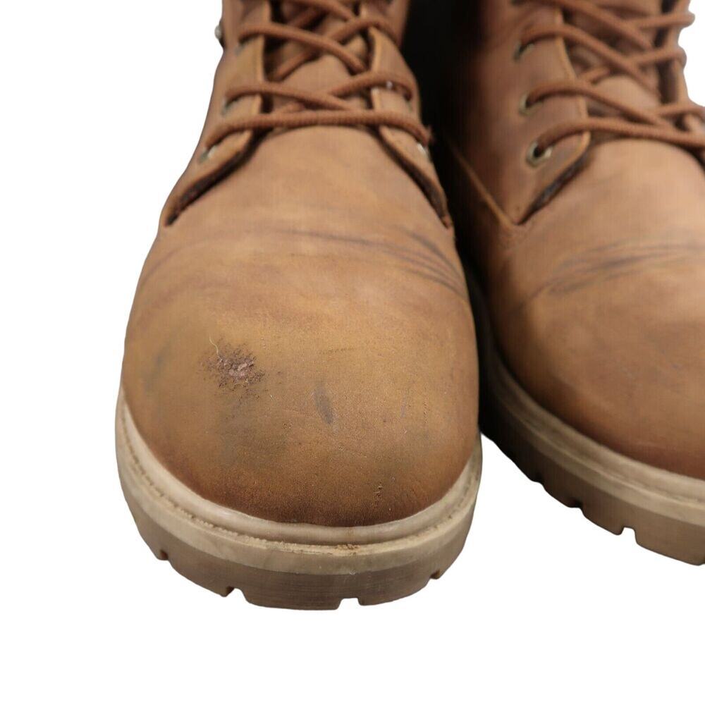 Lugz Shoes Womens 8 Boots Combat Work Lace Up Outdoor Convoy Brown Lug Sole Mid - Picture 4 of 16